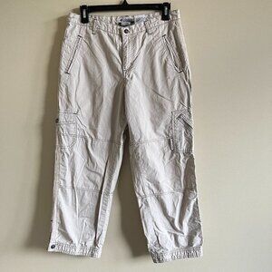 COLUMBIA CARGO PANTS ANKLE CAPRI WOMENS SIZE 6 POCKETS‎ HIKING ATHLETIC